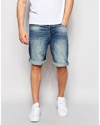 hellblaue Shorts von Pull&Bear