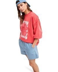 hellblaue Shorts von Roxy