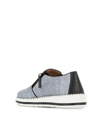 hellblaue Slip-On Sneakers aus Segeltuch von Giuseppe Zanotti