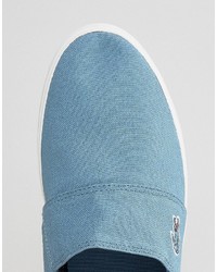 hellblaue Slip-On Sneakers von Lacoste