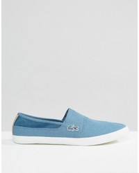 hellblaue Slip-On Sneakers von Lacoste