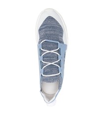 hellblaue Slip-On Sneakers von Giorgio Armani