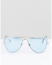 hellblaue Sonnenbrille von Reclaimed Vintage