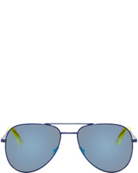 hellblaue Sonnenbrille von Saint Laurent