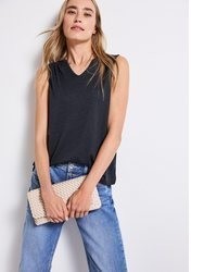 hellblaue Spitze Bluse von STREET ONE