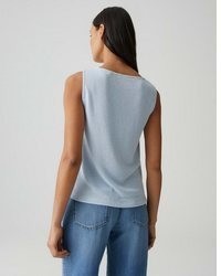 hellblaue Strick Bluse von Opus