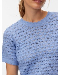 hellblaue Strick Bluse von Vero Moda