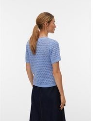 hellblaue Strick Bluse von Vero Moda