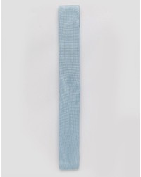hellblaue Strick Krawatte von Asos