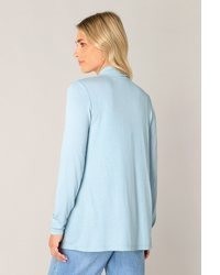 hellblaue Strick Strickjacke von Base Level