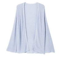hellblaue Strickjacke mit einer offenen Front von Mango