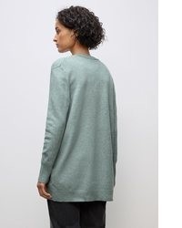 hellblaue Strickjacke mit einer offenen Front von STREET ONE