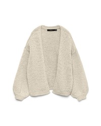 hellblaue Strickjacke mit einer offenen Front von Vero Moda