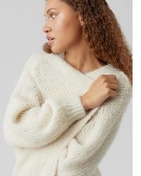 hellblaue Strickjacke mit einer offenen Front von Vero Moda