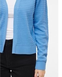 hellblaue Strickjacke mit einer offenen Front von Vila