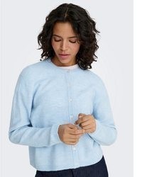 hellblaue Strickjacke von Only
