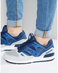 hellblaue Turnschuhe von Saucony