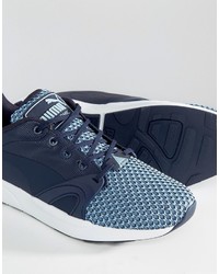 hellblaue Turnschuhe von Puma