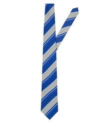 hellblaue vertikal gestreifte Krawatte von EAST CLUB LONDON