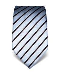 hellblaue vertikal gestreifte Krawatte von Vincenzo Boretti