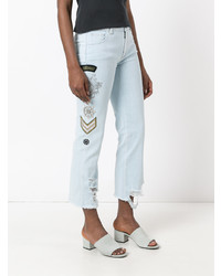 hellblaue verzierte Jeans von Mr & Mrs Italy