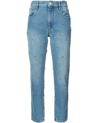 hellblaue verzierte Jeans von Etoile Isabel Marant