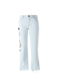 hellblaue verzierte Jeans von Mr & Mrs Italy