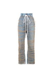 hellblaue verzierte Jeans von Off-White