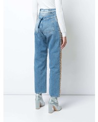 hellblaue verzierte Jeans von Off-White