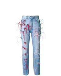 hellblaue verzierte Jeans von Vivetta