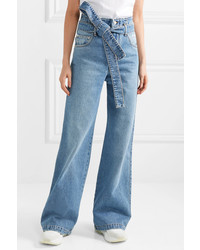 hellblaue weite Hose aus Jeans von MSGM