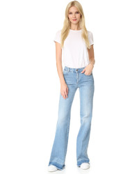 hellblaue weite Hose aus Jeans von Stella McCartney