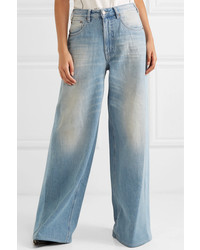 hellblaue weite Hose aus Jeans von MM6 MAISON MARGIELA