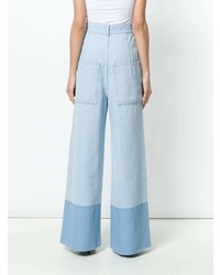 hellblaue weite Hose aus Jeans von Ports 1961