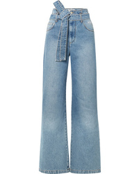 hellblaue weite Hose aus Jeans von MSGM