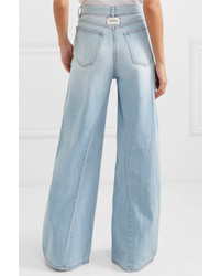 hellblaue weite Hose aus Jeans von Ganni