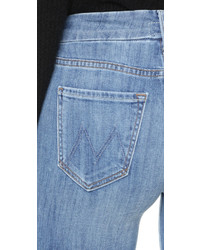 hellblaue weite Hose aus Jeans von Mother