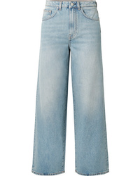hellblaue weite Hose aus Jeans von Totême