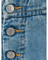 hellblaue weite Hose aus Jeans von MM6 MAISON MARGIELA