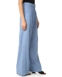 hellblaue weite Hose von Alice + Olivia