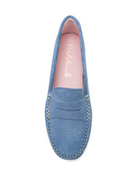 hellblaue Wildleder Mokassins von Pretty Ballerinas