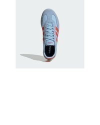 hellblaue Wildleder niedrige Sneakers von adidas Sportswear