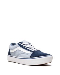 hellblaue Wildleder niedrige Sneakers von Vans