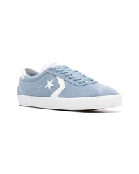 hellblaue Wildleder niedrige Sneakers von Converse