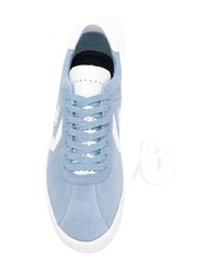 hellblaue Wildleder niedrige Sneakers von Converse