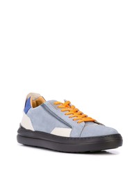 hellblaue Wildleder niedrige Sneakers von Buscemi