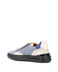 hellblaue Wildleder niedrige Sneakers von Buscemi