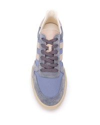 hellblaue Wildleder niedrige Sneakers von Hogan