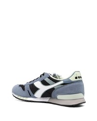 hellblaue Wildleder niedrige Sneakers von Diadora