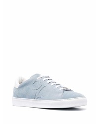 hellblaue Wildleder niedrige Sneakers von Billionaire